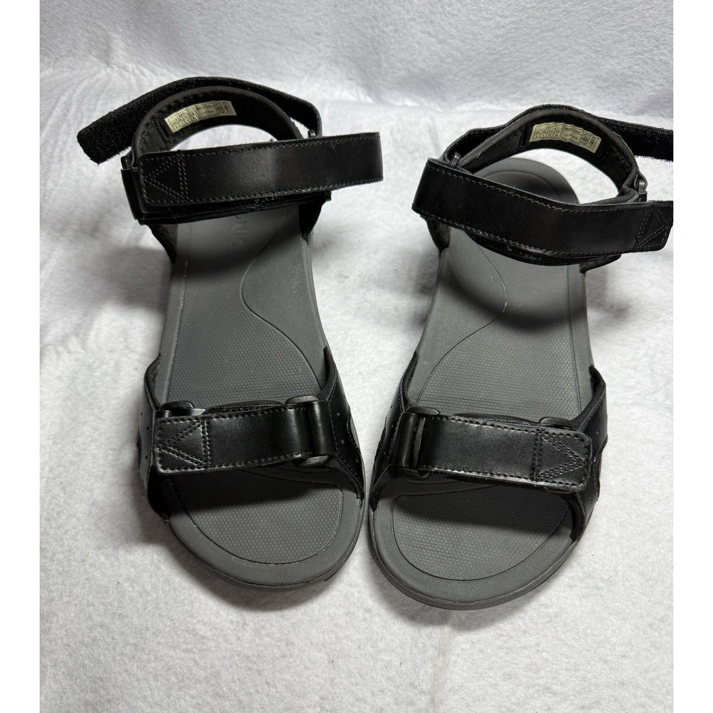 Vionic Leo Men's Size 8 Black Adjustable Sport Sandals Orthotic Comfort